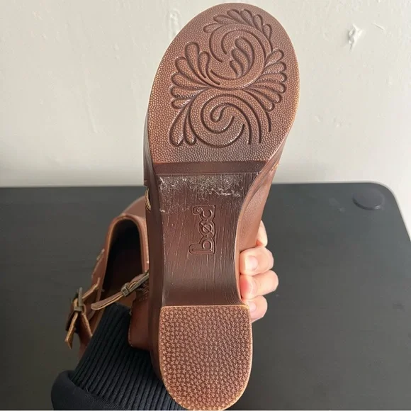 b.o.c. By Born Cecilia Women Slingback Platform Round Clog Brown Size 8 Boho - Picture 6 of 6